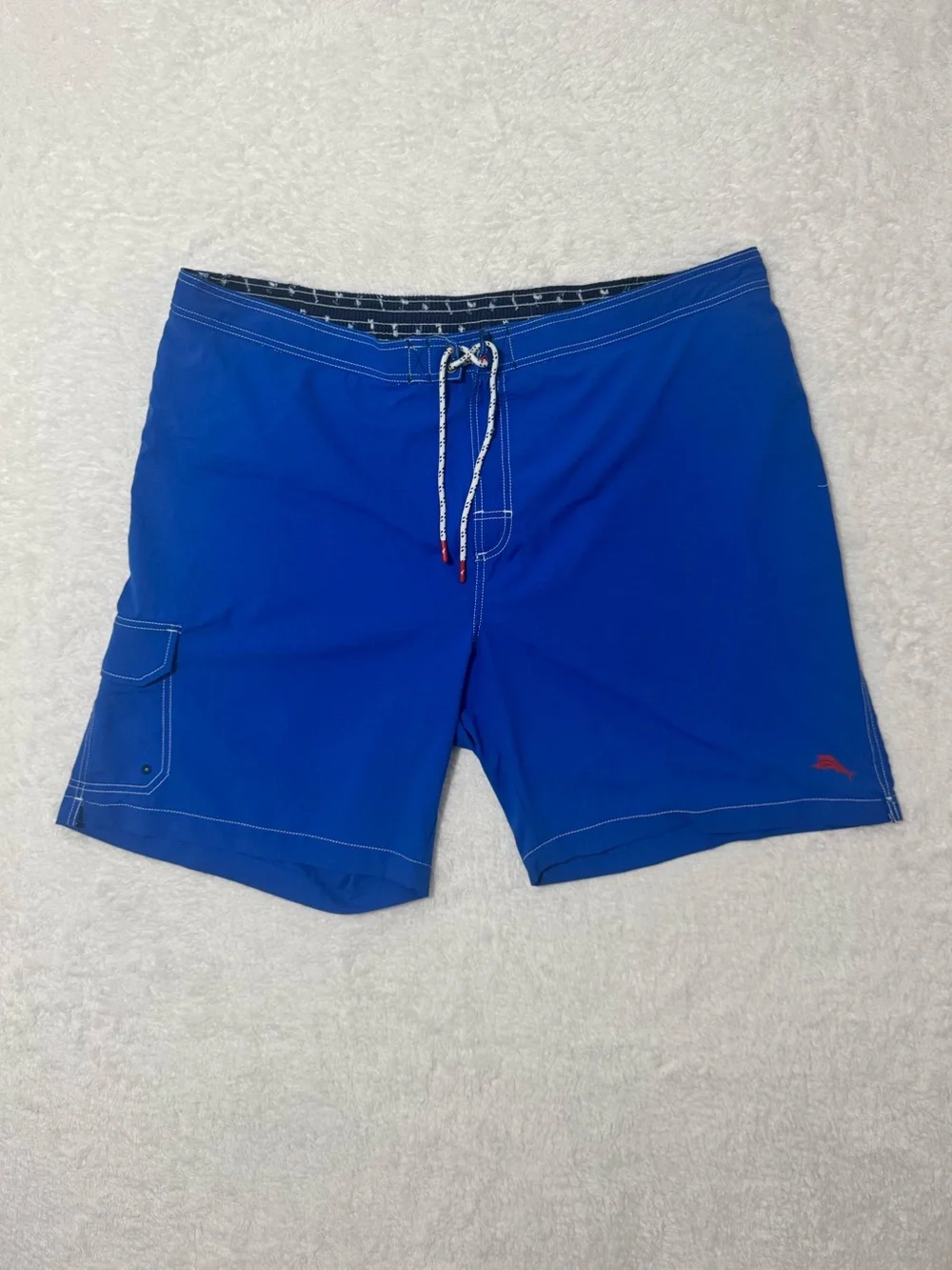Tommy Bahama Men's 3XLB Blue Cargo Swim Trunks Board Shorts